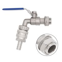 [HOT] Beer amp; Wine Stainless Weldless Quick Disconnect Ball Valve Kit 1/2 quot;NPT Homebrew Mash Tun Boil Kettle HLT Ball Valve Replacement