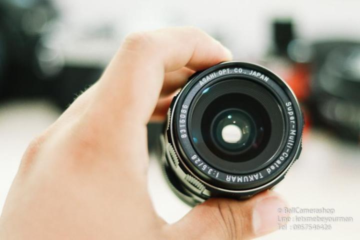 ขายเลนส์มือหมุน-takumar-28mm-f3-5-serial-8315086-สามารถใส่กล้อง-sony-mirrorless-ได้เลย-สภาพสวยเก่าเก็บ