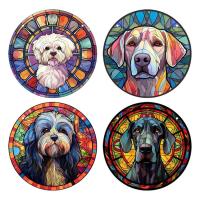 Dog Memorial Ornament Pet Loss Window Hangings Sun Catcher 16*15cm Acrylic Dog For Window Dog Memorial Gifts sincere