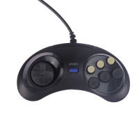 ปุ่ม Oafajoa แบบคลาสสิค6ปุ่มมือจับบังคับจอยเกมสำหรับ SEGA MD2 Mega Drive