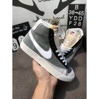 2023 2023 Original New NK Mid 1977 High-top casual cricket shoes with both sides grey black