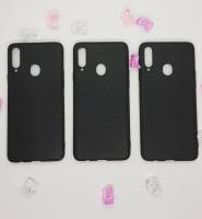 เคสสีดำ ลายเคฟล่า ซัมซุง เอ20เอส (2019) หน้าจอ 6.5นิ้ว Case Kevlar black in color for Samsung Galaxy A20S (2019) 6.5"