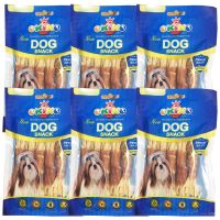 GOD ขนมสุนัข   Dog Snack Chicken Fish Flavor for All Breeds 5Pcs/bag (6bags)   ทุกสายพันธุ์ รสไก่ ขนมหมา  ขนมสัตว์เลี้ยง