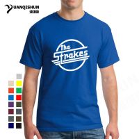 16 Colors The Strokes T Shirt Men Indie Rock Band Men T-Shirt Short Sleeve Cotton Casual Music T Shirts Men Rock Clothing Tops