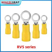 ❦ 40PCS RV5.5-4 RV5.5-5 RV5.5-6 Yellow Ring Insulated Terminal Cable Crimp Terminal Suit 4-6mm2 Cable Wire Connector