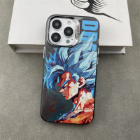 Anime characters Lateral face electroplating hot silver Phone Case For iPhone 15 Pro Max 14 ProMax 13 12 12Pro 11 Shockproof Phone soft border hard case Mobile phone protective case