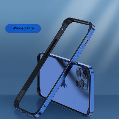 เคสโทรศัพท์เคสโทรศัพท์มือถือขอบซิลิโคนโลหะอะลูมิเนียมหรูหราสำหรับ iPhone 15 14 13 12 11 Pro Max Mini X XR Xs Max 6S 7 8 Plus SE 2020