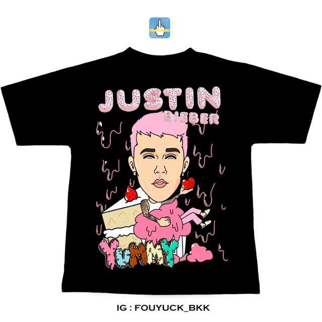 เสื้อยืด-justin-bieber-t-shirt-bootlegs-5xl