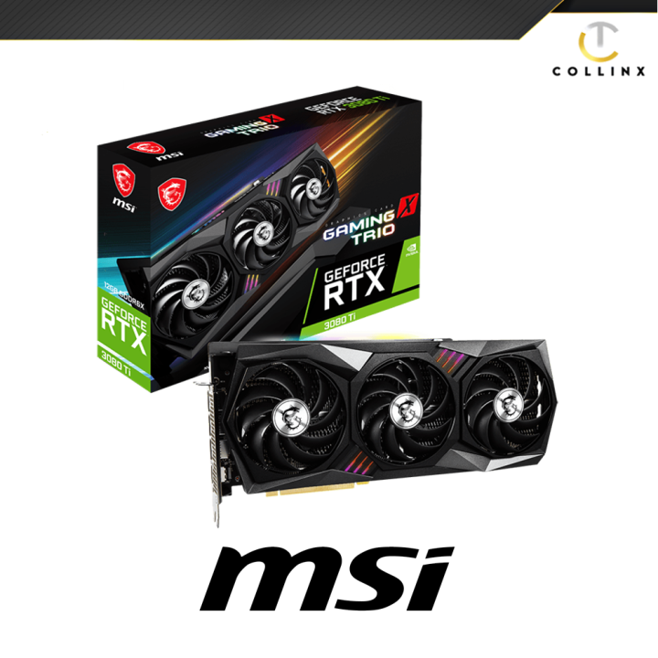 RTX 3080TI MSI Gaming X Trio Graphics Card | 12GB GDDR6X Nvida GeForce ...