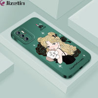 Jizetin เคสโทรศัพท์สำหรับ Xiaomi Poco M3 Poco M3 Pro Poco M3 Pro 5G Xiaomi Poco M5S ลายการ์ตูนสาวสวยน่ารักลูกสุนัขโทรศัพท์ดีไซน์เคสกล้องเต็มรูปแบบซิลิโคน TPU เคสกันกระแทกป้องกัน TPU