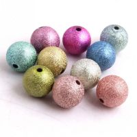 Kwoi Vita Acrylic Wrinkle Jewelry Beads fit DIY Bracelet Necklace Making 8MM to 20MM