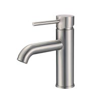 Modern Single Handle Vanity House Basin Faucet Mixer Tap Bathroom Faucet Brushed Nickel Single Hole Bathroom Sink Faucet