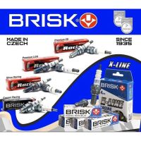 หัวเทียน BRISK X-Line 4 เขี้ยว แกนเงิน HONDA PCX 125 PCX 150 Spark Plug (8X21ROA) รองรับทุกน้ำมัน Made in EU