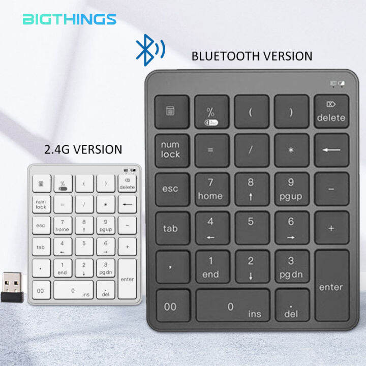 Numeric Keypad Keyboard 2.4G Wireless Protable Bluetooth Plastic Case AAA Android Windows Laptop