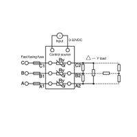 รับกระแสไฟฟ้า480VAC SSR Soalid State DC-AC Solid State Relay มาตรฐานส่งออกบัฟเฟอร์ R-C สำหรับบรรจุภัณฑ์เครื่องจักรอาหาร