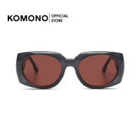 KOMONO PJ Lake แว่นกันแดดกรอบใหญ่ สีเทา