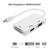 [LUNA electronic accessories] Mini DP เป็น DVI VGA HDMI-Comptible Adapter Mini DisplayPort 3 In 1 Hub 1080P Video Converter สำหรับ IMacMacBook Pro Air