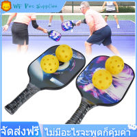 【ผลิตภัณฑ์ยอดนิยม】 มืออาชีพ Pickleball ชุดแร็กเก็ตคาร์บอนไฟเบอร์และอุปกรณ์กีฬาในร่ม 4 ลูก