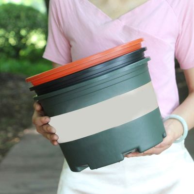 [Like Activities]หม้อควบคุมหม้อสั้นทรงกลมขนาดใหญ่ PlantingThickening PlasticPot 11x10x9cm