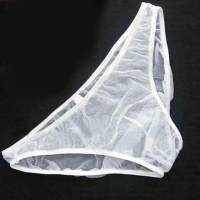 Silk Ice Ultra-thin One-piece Convex U Underpants Underwear Briefs Lingerie Elastic Transparent Ultrathin Sexy 39;s Men