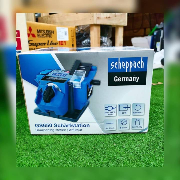 scheppach-เครื่องลับคม-ลับคม-4-ชนิด-ดอกสว่าน-สิ่ว-มีด-และกรรไกร-รุ่นgs650-65วัตต์-220v-เครื่องลับอเนกประสงค์-ลับคมดอกสว่าน-high-speed-ลับคม-จัดส่ง-kerry