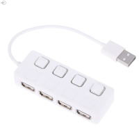 Cjing USB 2.0 USB Splitter 4พอร์ต Expander ใช้อะแดปเตอร์ไฟกับ PC Computer SWITCH