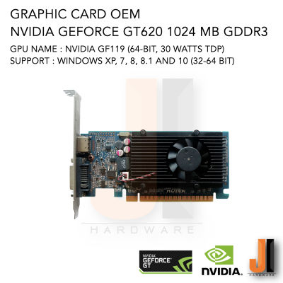 Nvidia GeForce GT620 1024MB 64-Bit GDDR3 OEM (สินค้ามือสองสภาพดีมีการรับประกัน)