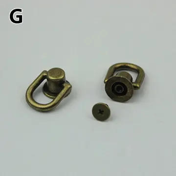 Brass Ball Studs Rivets D Ring for Leather Crossbody Purse Craft Nail  Chicago Stud Screw 360 Degree Rotate Ball Post Head Button