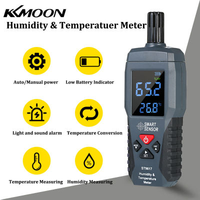 KKmoon ความชื้นเครื่องวัดอุณหภูมิดิจิตอลความแม่นยำสูงจอแสดงผล LCD ความชื้นความชื้นเครื่องวัดอุณหภูมิเครื่องทดสอบการวัด