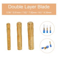 6 Flutes Grooves Spiral Reamer Rifling Buttons 5.81-9.35mm Push Double Layer Blade Reamer for Rifled Barrel Machine Tool Reamer