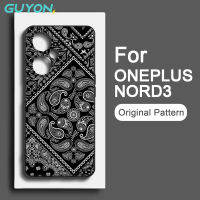 Guyon เคสนิ่มสำหรับ OnePlus Nord 3 Nord2 Ace 2V 9 Pro 9R 8T 8 Pro ดีไซน์ดั้งเดิมลายดอกไม้มะม่วงหิมพานต์ซิลิโคนเหลวกันกระแทก