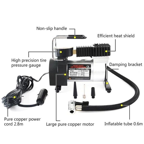 hot-ปั๊มลมรถยนต์สองสูบสากล-12v-เครื่องอัดอากาศกำลังสูงแบบพกพา-150psi-ชิ้นส่วนรถยนต์-ส่งด่วน-ปั้-ม-ลม-ถัง-ลม-ปั๊ม-ลม-ไฟฟ้า-เครื่อง-ปั๊ม-ลม