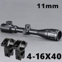 bushnell4-16x40 aoe มีไฟ 2 สี แดง เขียว ปรับหลาได้ ระยะไกล 5-150 เมตร+ฟรีระดับน้ำตั้งกล้อง/ฟรีไฟฉายคาดหัว