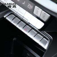 Car Styling Console Warning light Lamp Button switch Frame Cover Trim For Audi A3 A3L 2021 Stickers Auto Interior Accessories