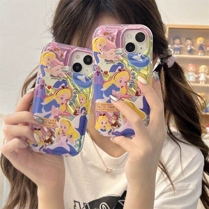 เคสโทรศัพท์มือถือ-tpu-แบบนิ่ม-ลายเลเซอร์-สําหรับ-iphone-14-pro-max-13-pro-max-12-pro-max