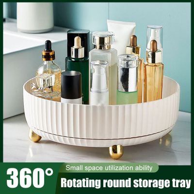 Cosmetics Cupboard Organizer Kitchen Condiment Home Cosmetics Shelf Rotating Spice Rack Light Luxury Storage Box Tray