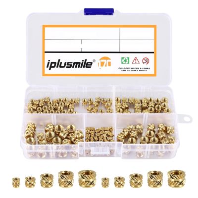 Sleeve Threaded Inserts Plastic Nuts Embedment Brass Wooden Heat Knurled Staking