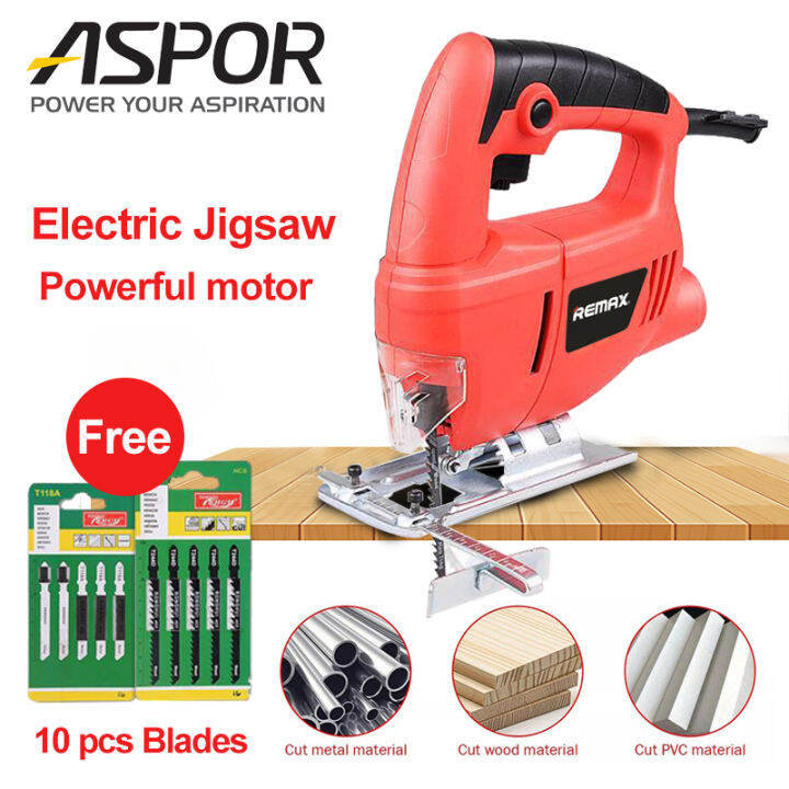 ASPOR Electric Jigsaw Power Tools for Cutting Wood Household Chainsaw