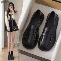 35-43 Size Shoes for 42 British College School Round Toe Mary Small Leather JK Uniform Non-slip Platform Korean Fashion Commuting