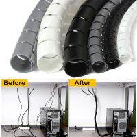 hot【cw】 32mm-10mm zipper Cable Wire Protector Organizer Computer Cord Tube Clip Management Tools