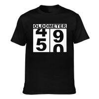 Milestone Birthday Oldometer Odometer Turning 50 Mens Short Sleeve T-Shirt