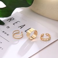 2 Pcsset Punk Butterfly Couple Adjustable Opening Ring Set for Women Men Uni Gold Silver Color Metal Rings Trendy Jewelry