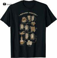 Beer Brewery Process I Brewing Procedure T-Shirt 【Size S-4XL-5XL-6XL】