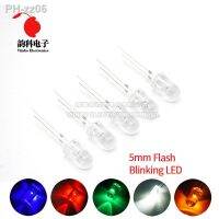 【CW】✢  50pcs 5mm Light-Emitting-Diode Flashing Flash Blinking 5 mm Diode 1.5HZ