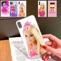 อ่อนนุ่ม TPU เคสโทรศัพท์ หรับ Samsung Galaxy Note J4 J6 9 J2 A6 J8 J5 8 S9 S8 J7 S7 Core Prime Plus Edge Protective เคสโทรศัพท์ Lb166 Pink Barbie