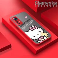 Chenyyka เคสปลอกสำหรับ Xiaomi 12 Pro 12 Lite 5G เคสกรณีการ์ตูนน่ารักคิตตี้แมวฝ้าใสฮาร์ดโทรศัพท์ปลอกสาวหวานกันกระแทกซิลิโคนเต็มปกหลังกล้องป้องกันกรณี