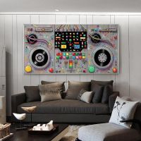 2023 ♟۩ Abstract Music Controller Canvas Painting Modern Musical Instrument Graffiti Poster and Print Picure for Living Room Bar Decor