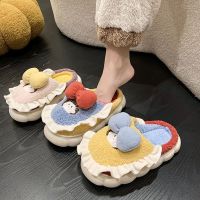 Cotton Slippers Cartoon 2023 New Indoor Thick-Soled Anti-Slip Warm