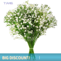 ?【Lowest price】TANG 15นิ้วสีขาวยิปsophila ดอกไม้ประดิษฐ์งานแต่งงาน DIY ช่อตกแต่งตกแต่งพลาสติกทารกลมหายใจปลอมดอกไม้ตกแต่งบ้าน