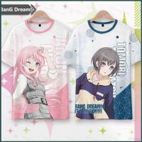 พลิก BanG Dream! เป็น MyGO! เสื้อยืดแขนสั้น พิมพ์ลายอนิเมะ Takamatsu Tomori 3 มิติ พลัสไซซ์ แฟชั่นสําหรับผู้หญิง